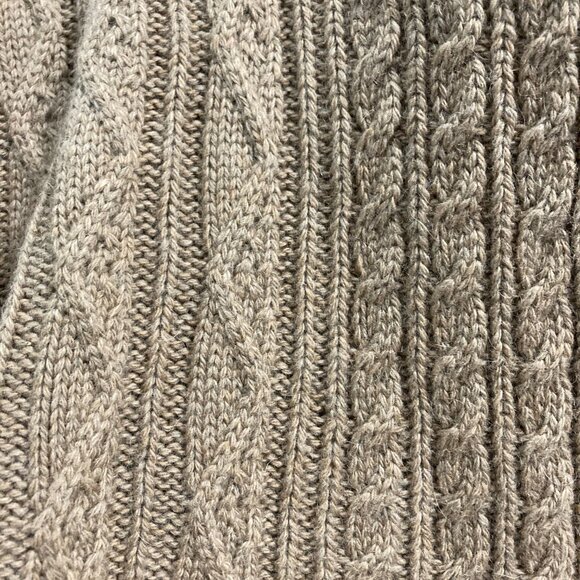 NWT MAX STUDIO Sweater Alpaca Wool Blend Duster Cardigan Cable Open Front M/M - Picture 9 of 9